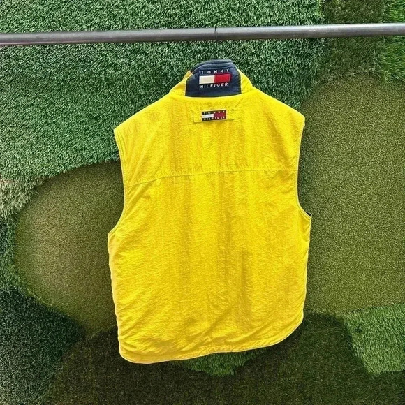 Vintage Tommy Hilfiger Reversible Plaid Vest  Medium - Picture 2 of 7